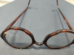 古董老眼鏡，民國時期，銅鑲件，水晶或人造水晶鏡片，花鏡，大約9866 歷史價格詳細信息