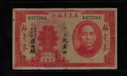 民國20年廣東省銀行1元壹圓宋子文簽 歷史價格詳細信息