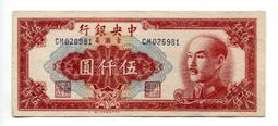 1949年 中央銀行 金圓劵 伍萬圓 帶圓3(紙鈔) 歷史價格詳細信息