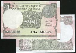 INDIA (印度紙幣),   , P89 , 10-RP Solid No. ,趣味號9張 11111-99999 9pcs , 品相 95新AU+ 歷史價格詳細信息