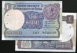 INDIA（印度紙幣），P69a，10-RP，1969，品相95新AU+ 歷史價格詳細信息