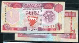 1973巴林舊版少見1/2Dinar、1Dinar（2張合拍） 歷史價格詳細信息