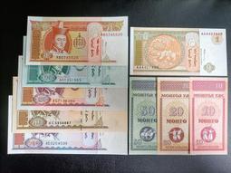 蒙古 紙鈔 七張一組 新鈔 歷史價格詳細信息