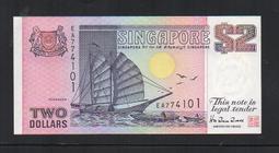 【低價外鈔】新加坡 ND (2019) 年 2Dollars 新幣 塑膠鈔一枚 尚達曼簽名版本 新鈔少見~ 歷史價格詳細信息