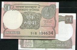 INDIA（印度紙幣），P69a，10-RP，1969，品相95新AU+ 歷史價格詳細信息