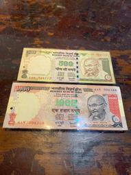 早期印度甘地版500、100、50、20、105、2、2、1盧比（9張合拍） 歷史價格詳細信息
