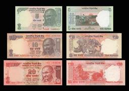 印度5 Rupees紙鈔１枚。－－－2010年－－－－(外鈔收藏-INDIA-世界貨幣-亞洲紙鈔) 歷史價格詳細信息