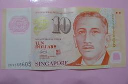 ㊣集卡人㊣貨幣收藏-新加坡 新加坡元 新幣 10元 紙鈔  塑膠鈔 塑膠貨幣  2HM464030 歷史價格詳細信息