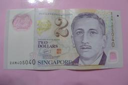 ㊣集卡人㊣貨幣收藏-新加坡 新加坡元 新幣 100元 紙鈔  1AJ115757 歷史價格詳細信息