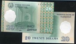 塔吉克斯坦20盧布1994年全新UNC外國錢幣保真紙鈔收藏Tajikistan#紙幣#錢幣#外幣 歷史價格詳細信息