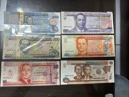 福利品勿議價-1998-99年菲律賓早期高額1000-10peso（6張合拍）少見套鈔 歷史價格詳細信息
