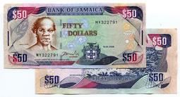 牙買加50元 紙幣 混合半塑料鈔 2019年 全新UNC P-94【滿300出貨】 歷史價格詳細信息