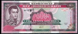 HAITI (海地紙幣),  P270 , 500-GOUR. , 2000 ,品相全新 UNC 價格比較,價格查詢,歷史價格詳細信息