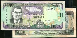 【紙幣】JAMAICA(牙買加), P70d , 5 Dollars , 1992 ,品相全新UNC #205358 歷史價格詳細信息