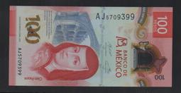 【低價外鈔】墨西哥 2021 年 50PESO 塑膠鈔一枚，特諾奇蒂特蘭與 蠑螈圖案，新發行~ 歷史價格詳細信息