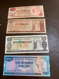 蓋亞那2016年 20 Dollars紙鈔１張。－UNC－－－－－(GUYANA-瀑布-圭亞那) 歷史價格詳細信息