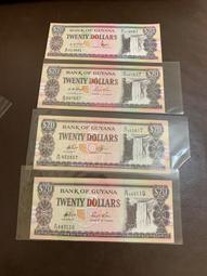 蓋亞那2016年 20 Dollars紙鈔１張。－UNC－－－－－(GUYANA-瀑布-圭亞那) 歷史價格詳細信息