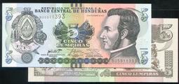 HONDURAS（宏都拉斯塑膠鈔），P95，20-LEMP.，2008，品相全新UNC 歷史價格詳細信息