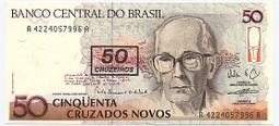 [富國]外鈔Brazil巴西1989年50cruzadosnovos-P219 S-26 歷史價格詳細信息