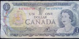 加拿大1973年一 女王鈔 上好品相5641 歷史價格詳細信息