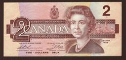 1986年 加拿大 2Dollars  共2張連號 /1986年 加拿大 5Dollars*1張  /A5-160 歷史價格詳細信息