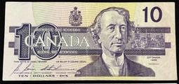 加拿大1989年鳥版10紙幣 連體鈔 全新UNC 外國錢幣10305 歷史價格詳細信息