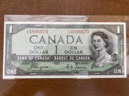加拿大1954年Devil Face1元(P-66b) 歷史價格詳細信息