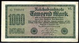 GERMANY（德國一千萬紙幣），P106a，10-Mill-MK，1923，品相9新AU 星水印 歷史價格詳細信息