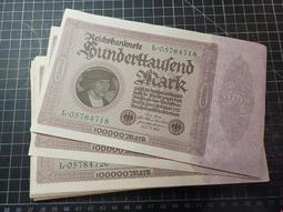 【紙幣】Germany (德國),P109c點水印 , 5000萬-MK , 1923 品相極美上XF+#209021 歷史價格詳細信息