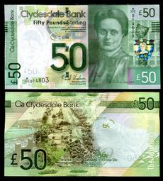 蘇格蘭2009年Clydesdale Bank 20鎊，WHS首發字軌，P229k，perfect gem unc 歷史價格詳細信息