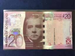 蘇格蘭2009年Clydesdale Bank 20鎊，WHS首發字軌，P229k，perfect gem unc 歷史價格詳細信息