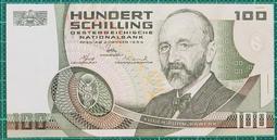 奧地利1984年100先令紙鈔 歷史價格詳細信息