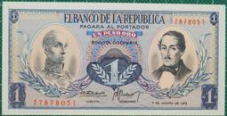 哥倫比亞 1金比索 一張的價165 歷史價格詳細信息