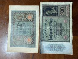 百年德國馬克-1919年10、20mark一組（2張合拍） 歷史價格詳細信息