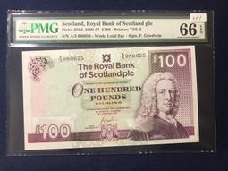 蘇格蘭皇家銀行1969年一鎊 A版 歐洲紙幣5639 歷史價格詳細信息