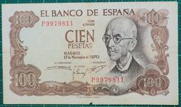 西班牙 banco de espana 100 pesetas 1928 歷史價格詳細信息