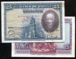 西班牙1928年1000元比塞塔 歷史價格詳細信息