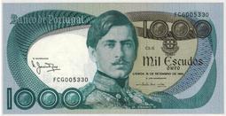 【Numismatist】Portugal（葡萄牙）1000-Escudos P-175b 1980 UNC 價格比較,價格查詢,歷史價格詳細信息