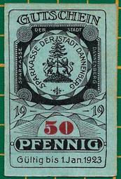 ＜德國//鈔票＞二戰時期//1921年德國緊急狀態貨幣//25芬尼//新無折（2938-） 歷史價格詳細信息