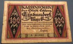 德國馬克4張全售 3張全新UNC，100非新品 歷史價格詳細信息