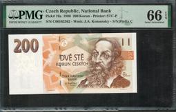【Numismatist】Czech Republic（捷克）2000-Korun P-22 1999 PMG66 歷史價格詳細信息