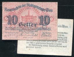【流通券】Austria (奧地利),  PA13 ， 20-HELLER 1920 #206517 , 品相95新AU 歷史價格詳細信息