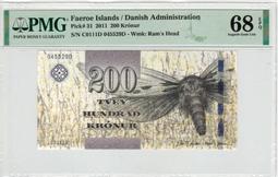 法羅群島 pick24 2001 50 pmg66e B0015134 歷史價格詳細信息