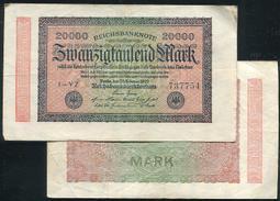【紙幣】GERMANY(德國), P85b  , 20000-MARK  , 1923星水印,品相普F#206812 歷史價格詳細信息