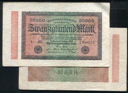 【紙幣】GERMANY(德國), P33 , 100-MARK , 1908 品相9新AU #208515 歷史價格詳細信息