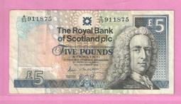 蘇格蘭銀行1966年1鎊 稀有早期品種5711 歷史價格詳細信息