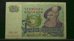 【麟雅堂】瑞典（Sweden）1968年央行成立300週年10-Kronor紀念鈔，全新 歷史價格詳細信息