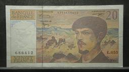 法國1997年作曲家德彪西20法郎紙幣11214 歷史價格詳細信息