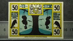 【麟雅堂】德國薩克森安哈特邦梅澤堡1921年50-Pfennig不同版共六張，六張皆同號，98新 歷史價格詳細信息