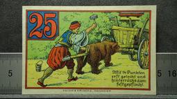 【麟雅堂】德國下薩克森州里特胡德市1921年25-Pfennig，98新 歷史價格詳細信息